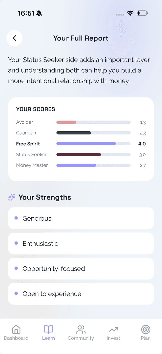 Money Mindset result